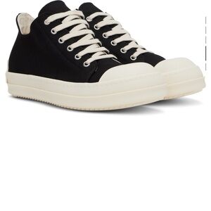 Rick Owens Black and White Sneakers